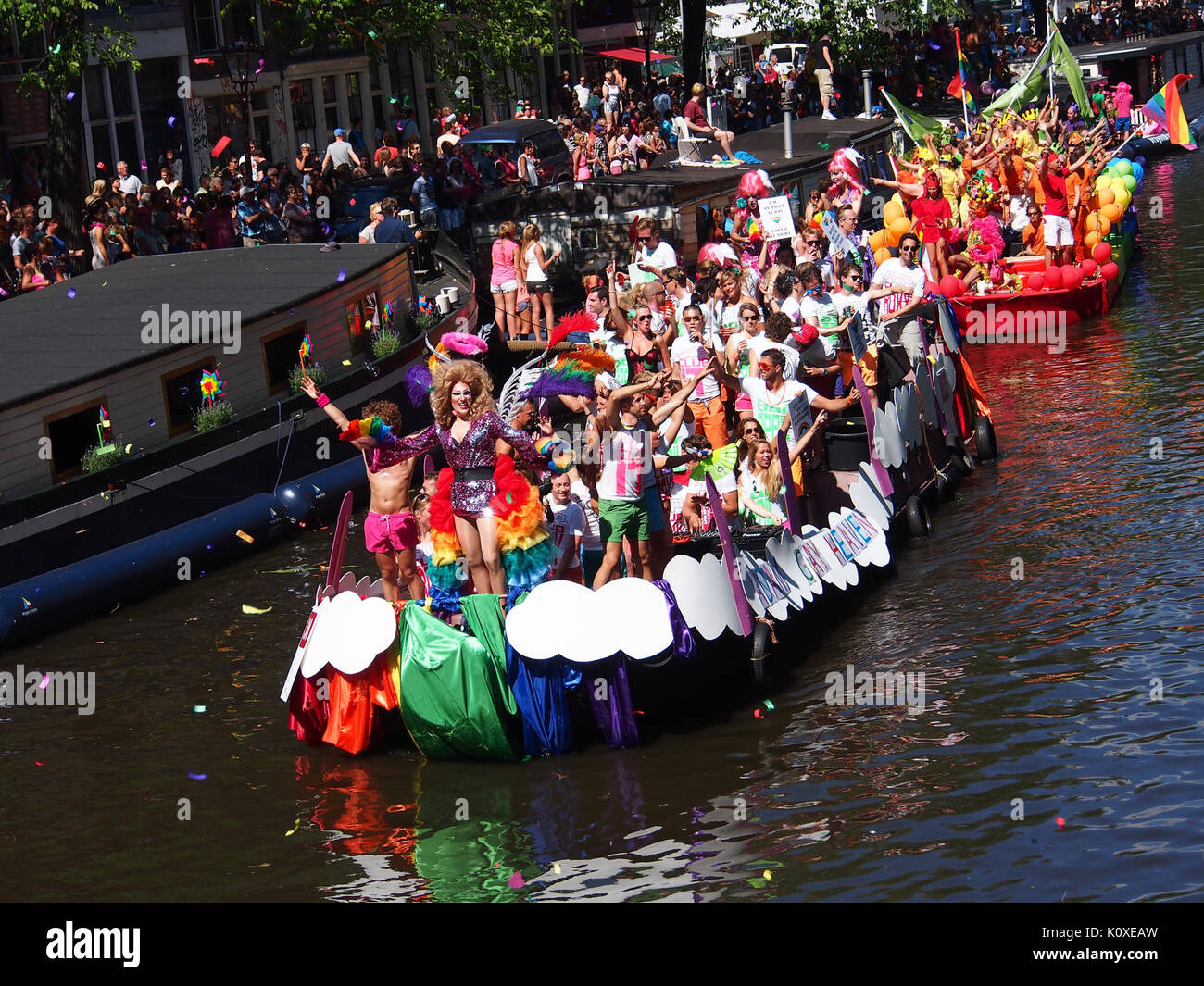 Amsterdam Gay Pride 2013 voile no34 pic4 Banque D'Images