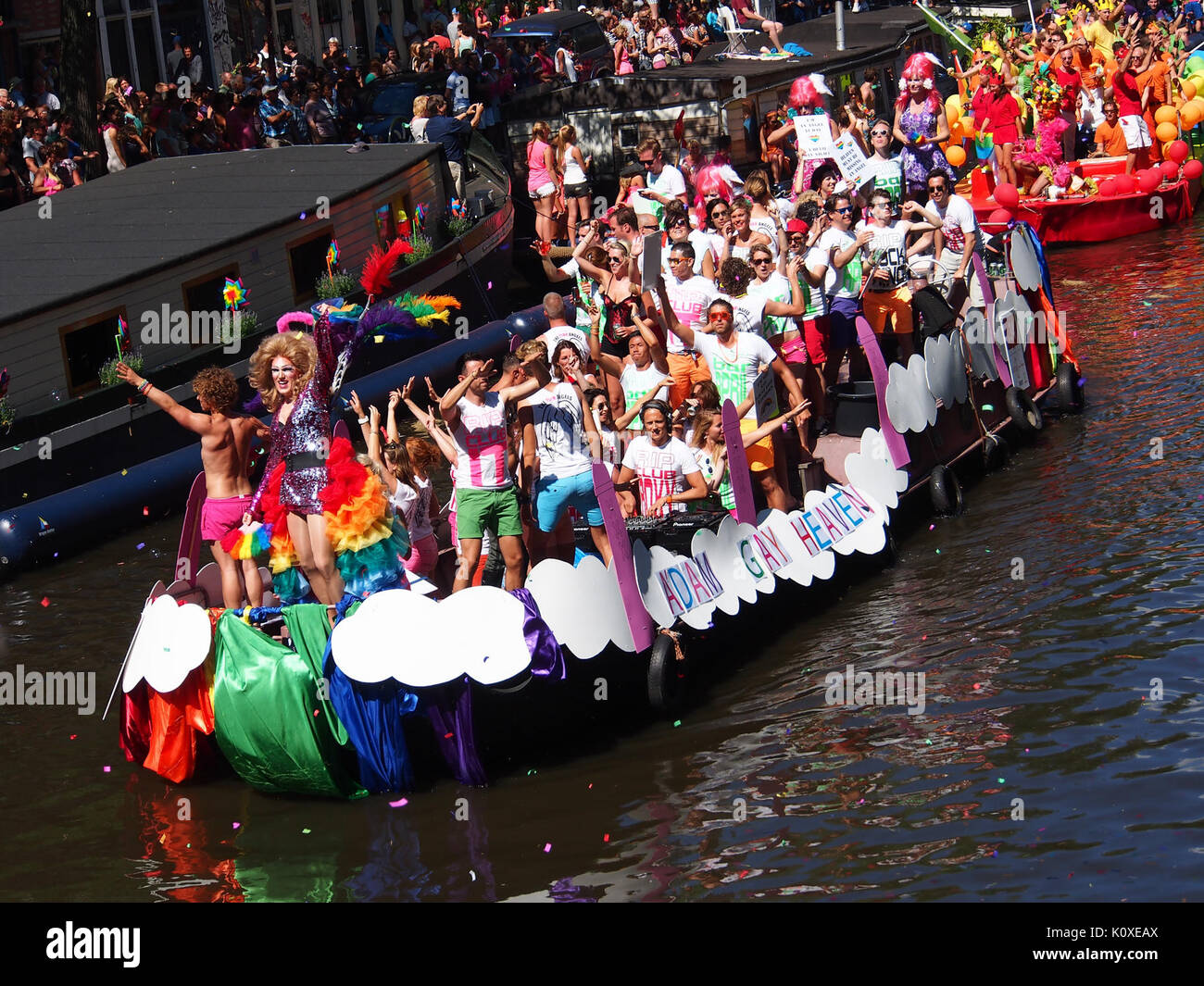 Amsterdam Gay Pride 2013 voile no34 pic5 Banque D'Images