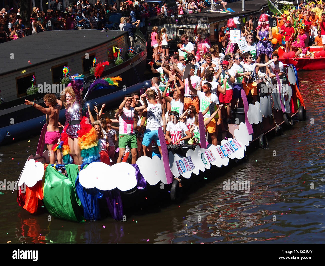 Amsterdam Gay Pride 2013 voile no34 pic6 Banque D'Images