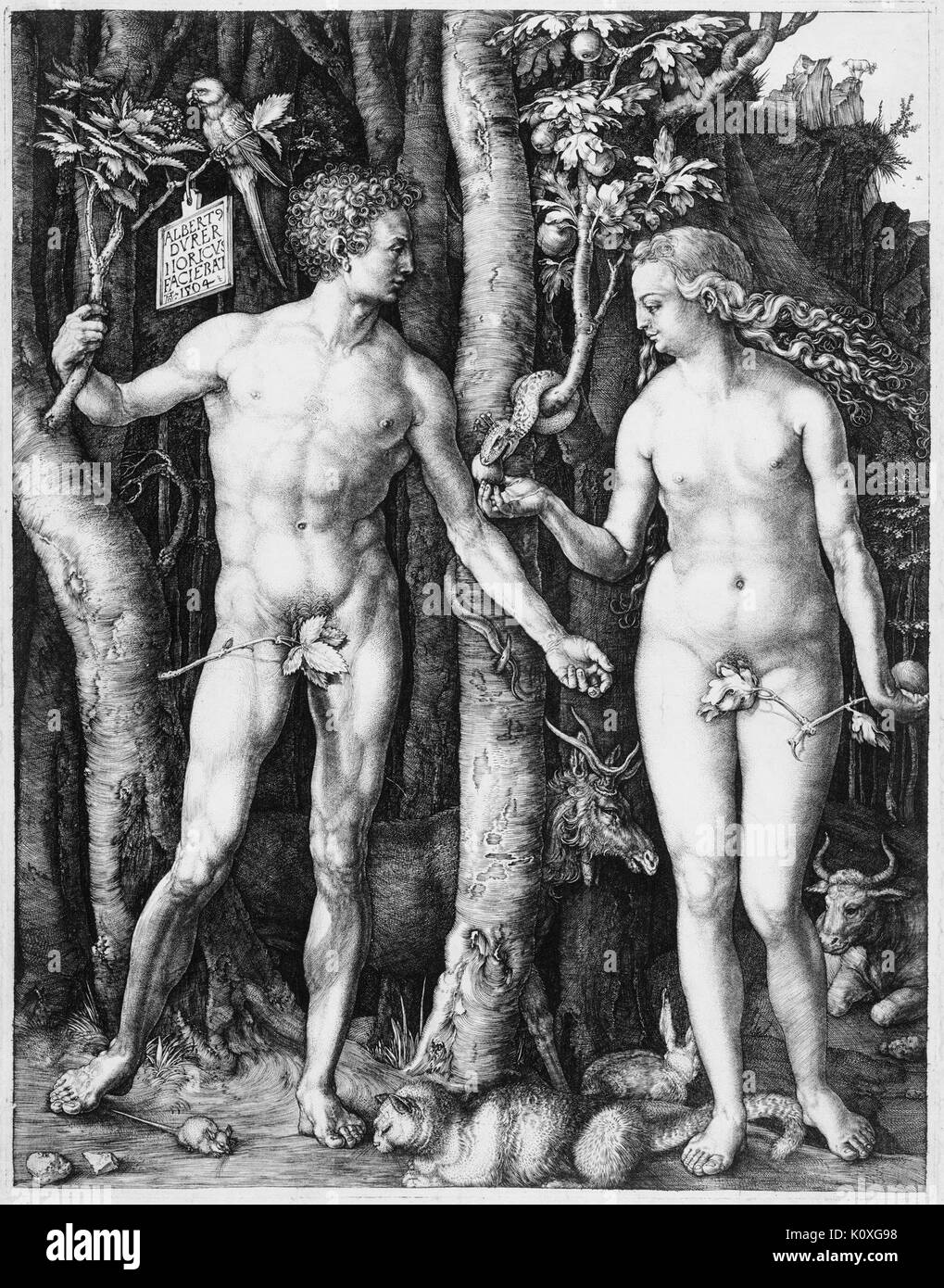 Adam et Eve ONT RENCONTRÉ MM41275 Banque D'Images