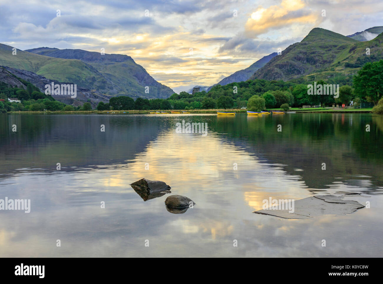Llyn padarn-sunrise Banque D'Images