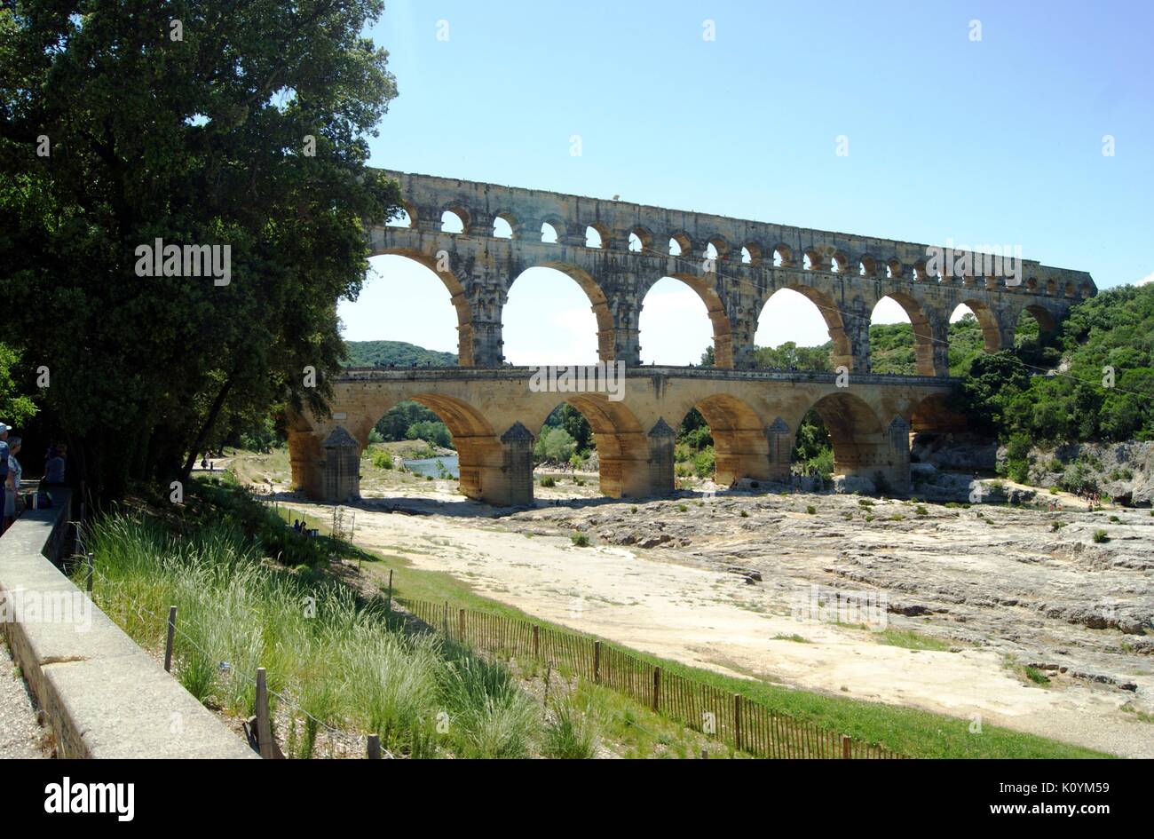 Pont-du-Gard, Gard, France Banque D'Images