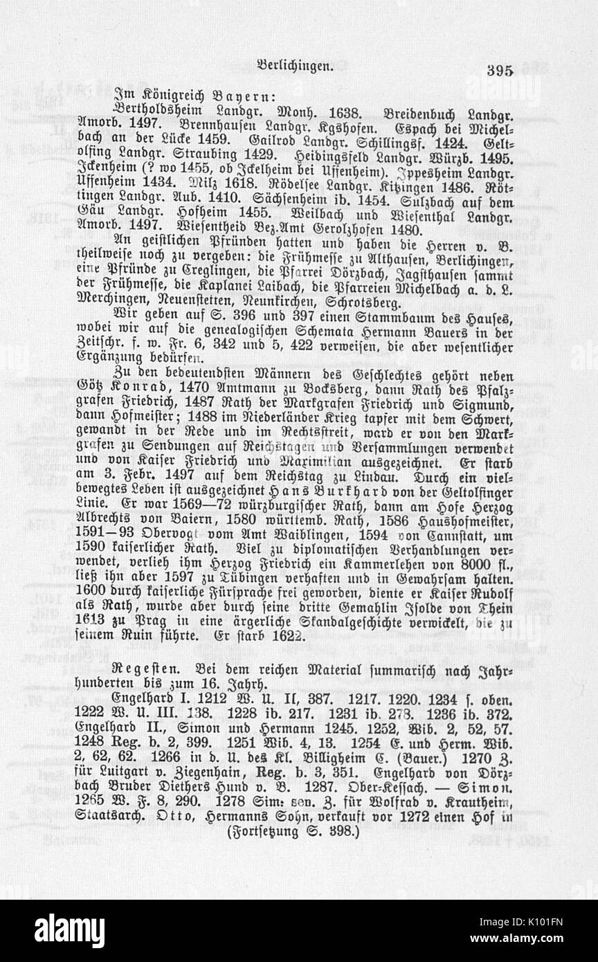 Beschreibung des Oberamts Kuenzelsau J 395 Banque D'Images