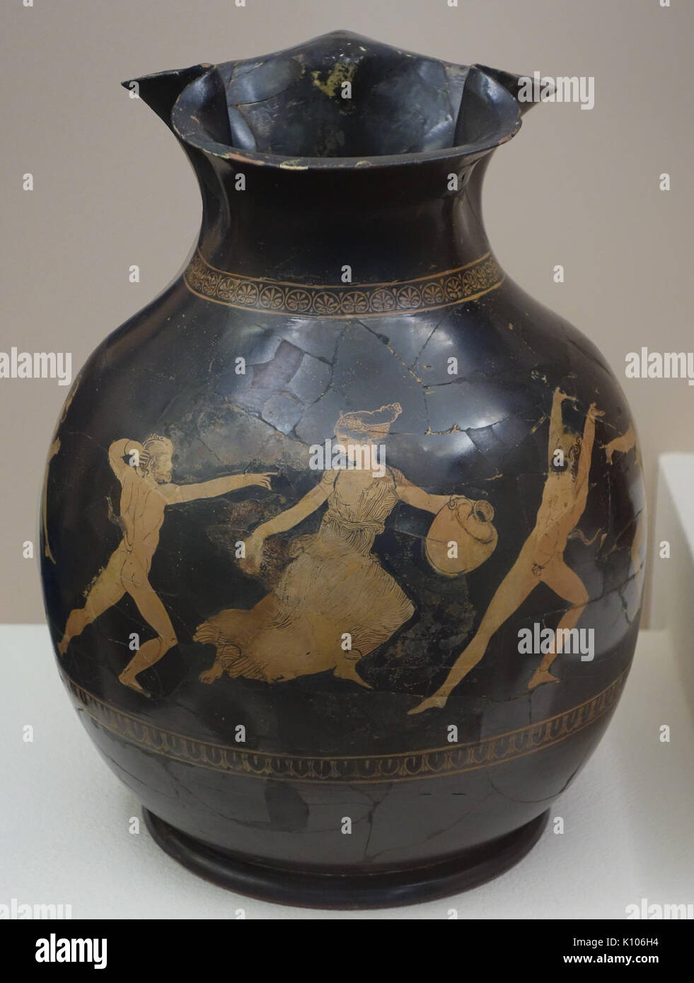 Aison Amymone peintre oinochoe Kerameikos Banque D'Images
