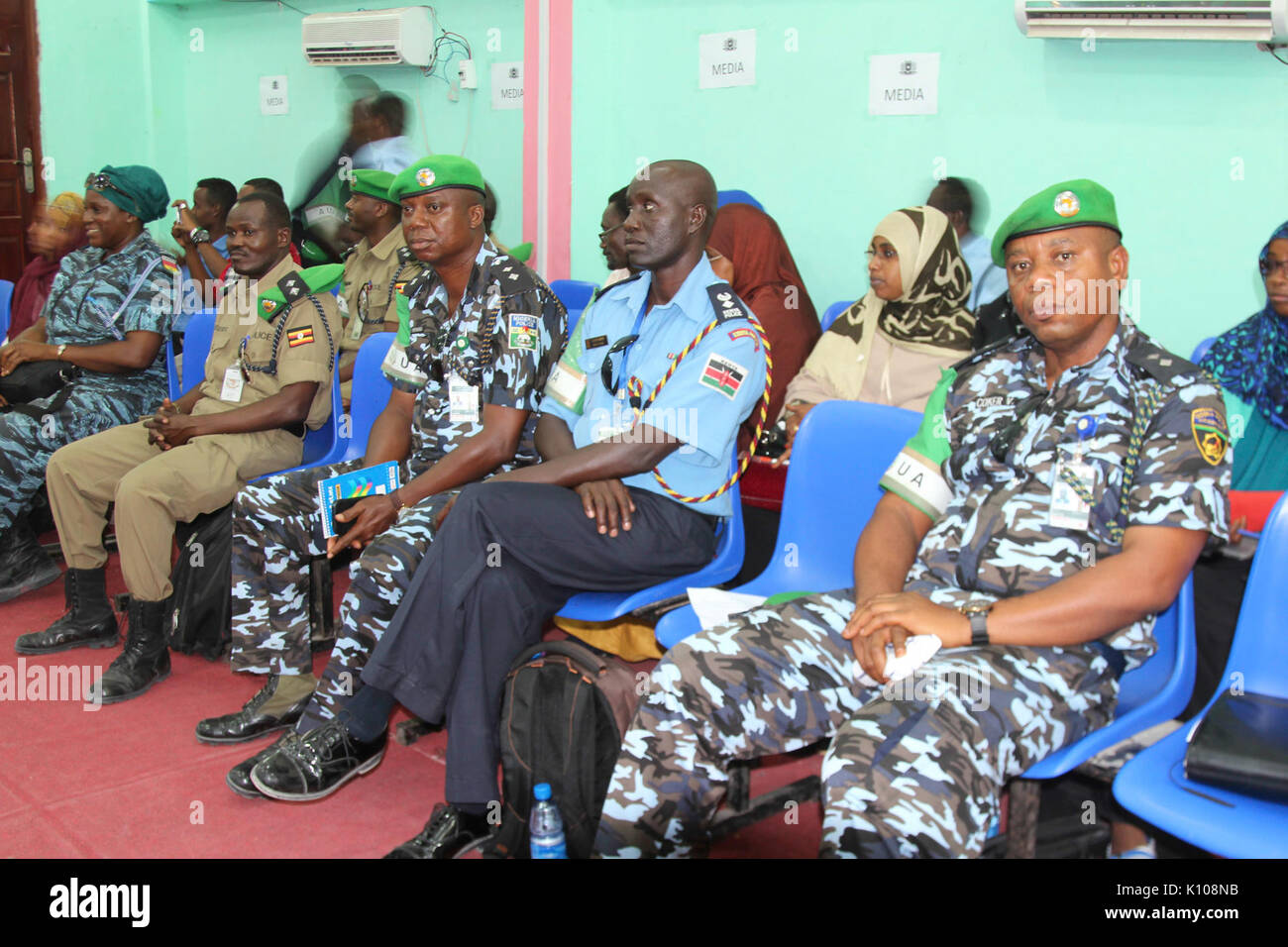 L'Union de l'Afrique Somalie de Mogadiscio, cérémonie de lancement de la formation de police communautaire (13) 12453229393 Banque D'Images
