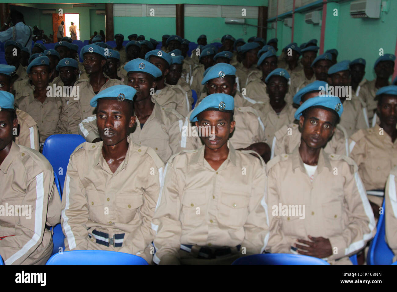 L'Union de l'Afrique Somalie de Mogadiscio, cérémonie de lancement de la formation de police communautaire (7) 12453634354 Banque D'Images