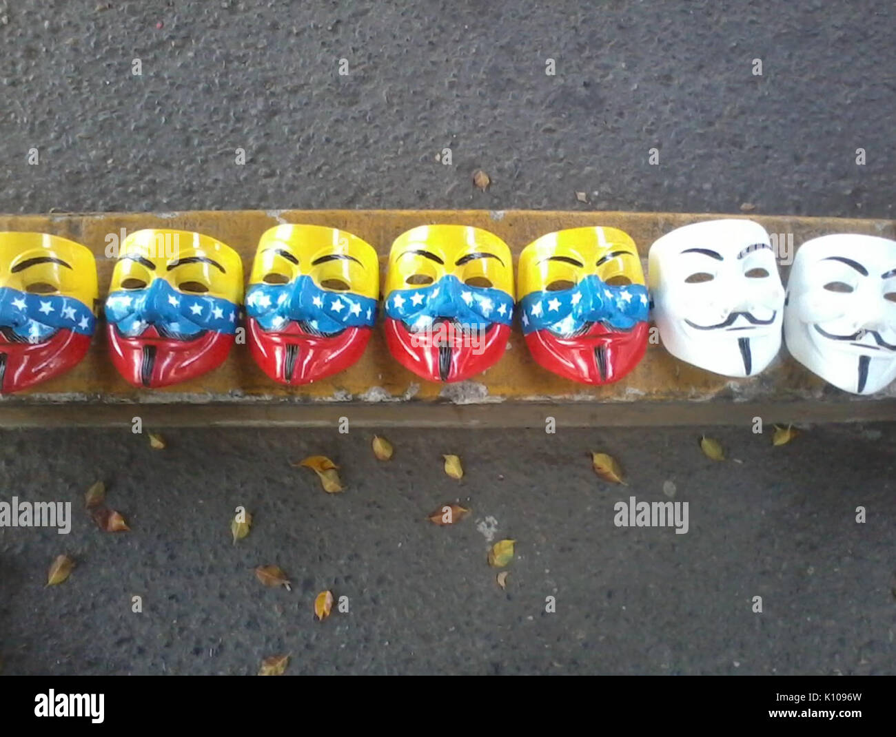 Masques anonyme Venezuela 2014 Banque D'Images
