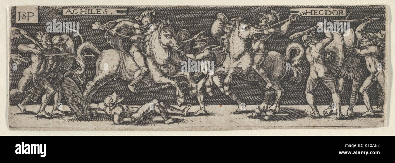 Achille et Hector RENCONTRÉ DP837017 Banque D'Images