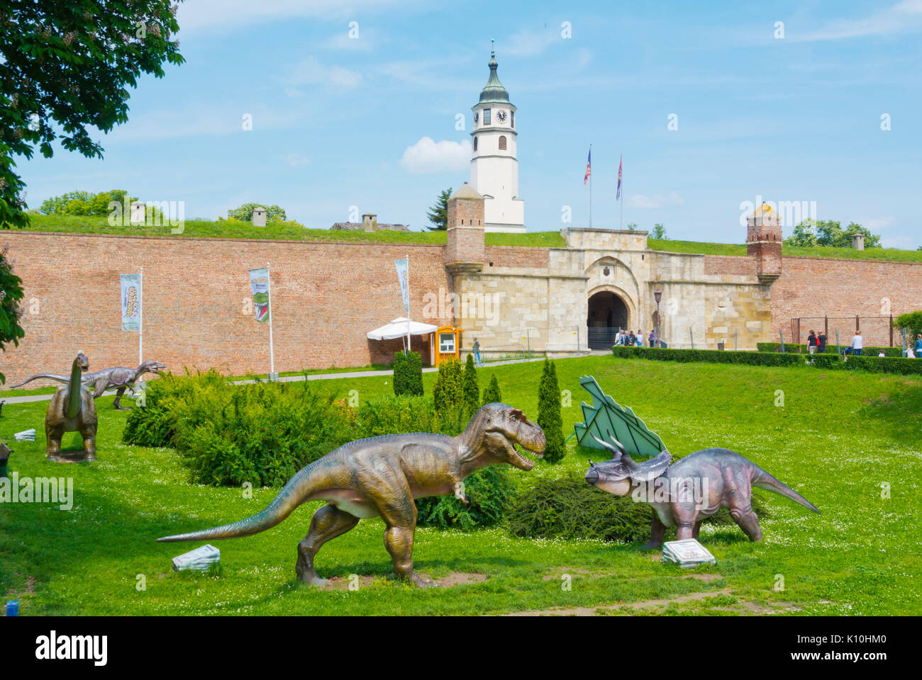 Dino Park, parc de Kalemegdan, Belgrade, Serbie Banque D'Images