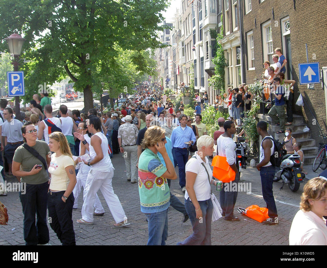 Amsterdam Gay Pride Parade 2004, Canal 007 Banque D'Images
