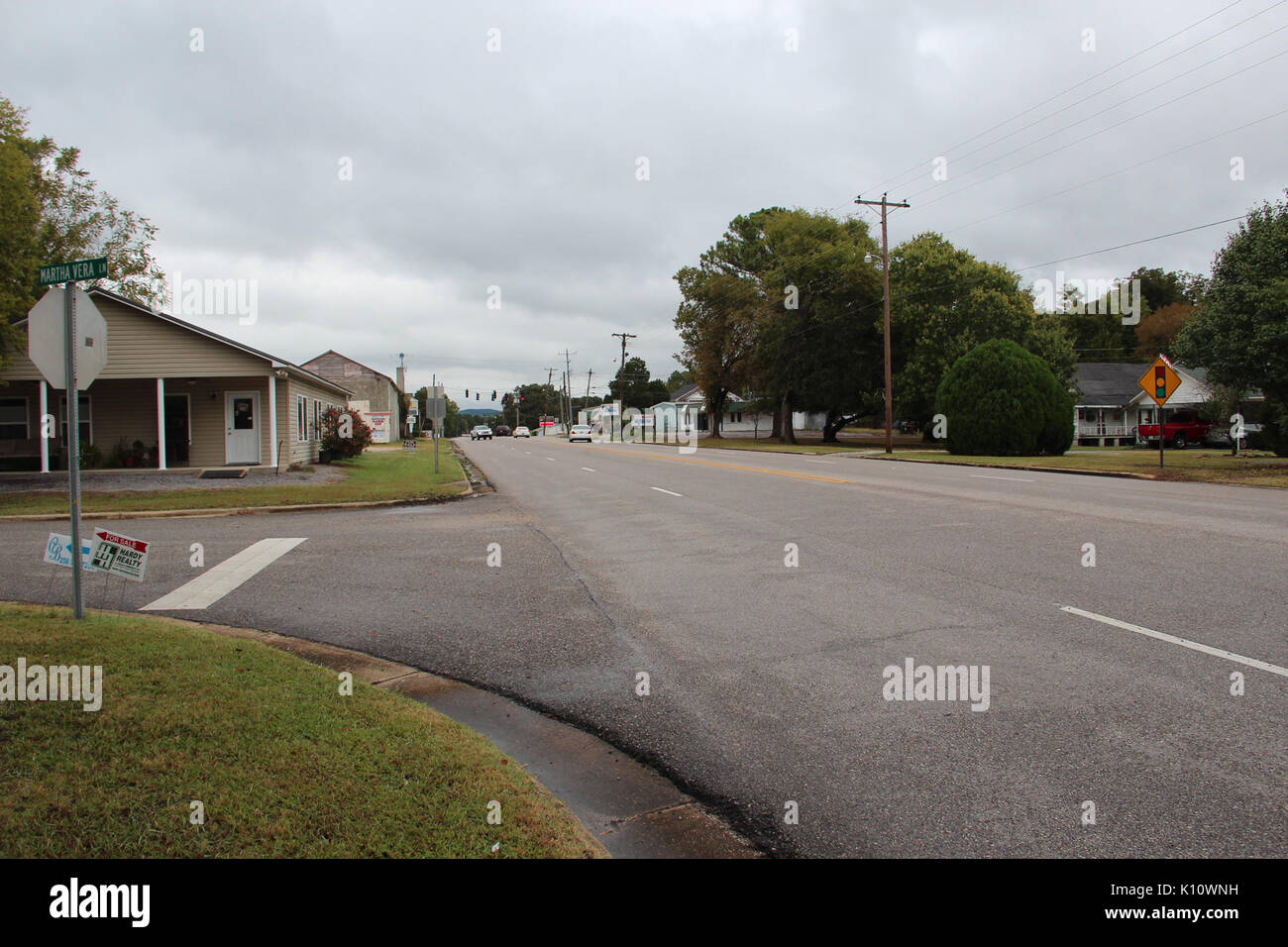 Alabama State Route 68 dans la région de Cedar Bluff Banque D'Images