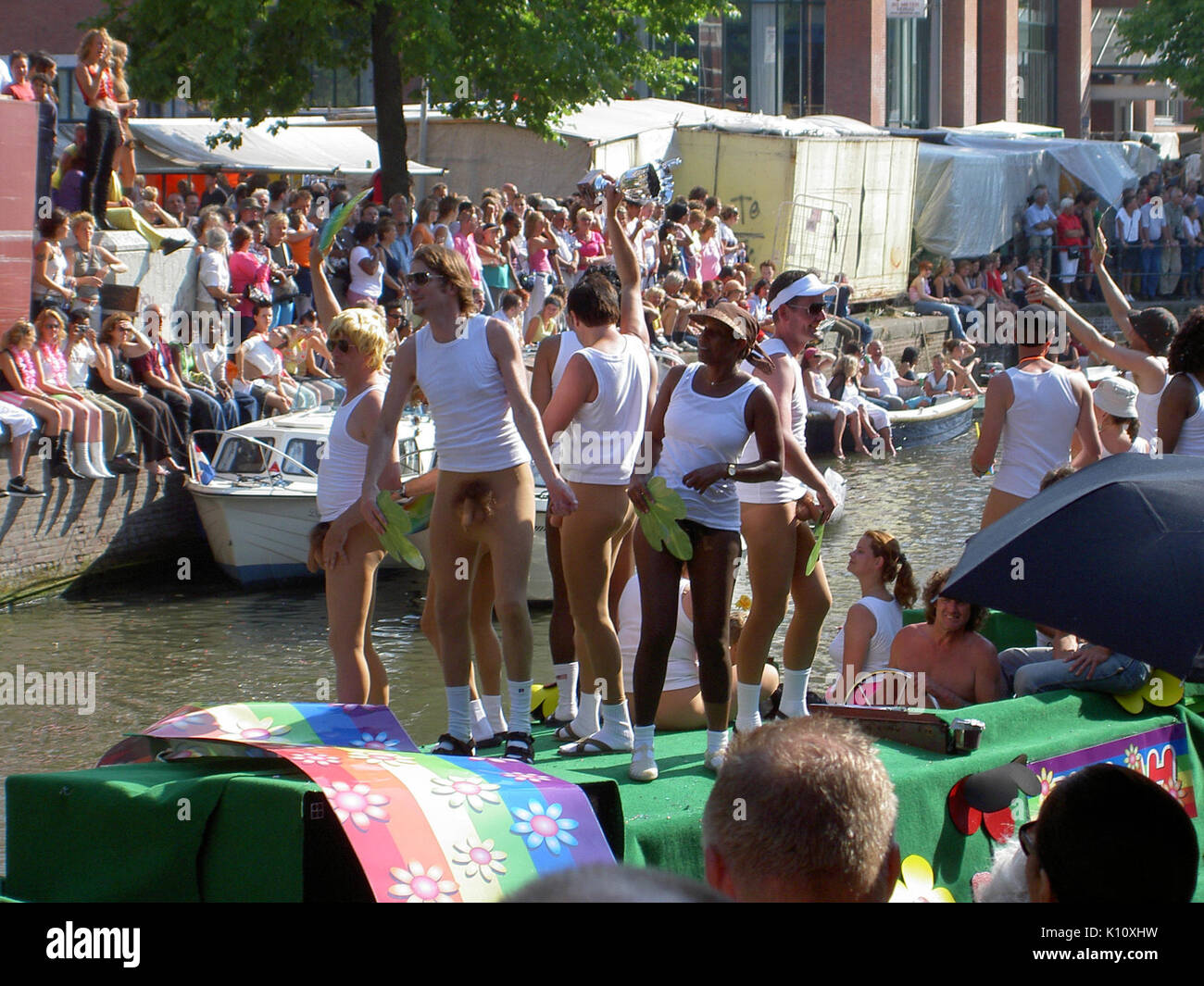 Amsterdam Gay Pride Parade 2004, Canal 015 Banque D'Images