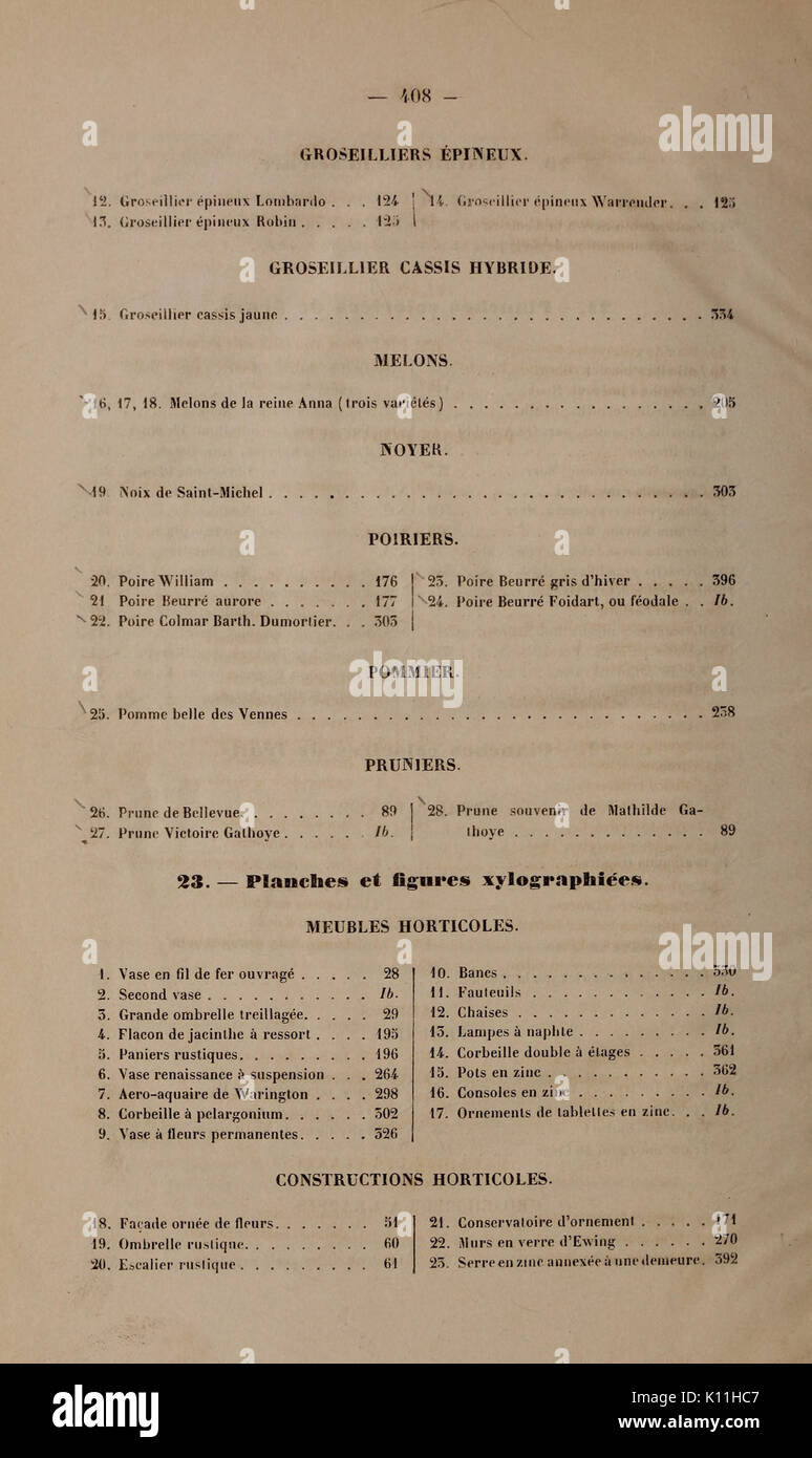 Une page détaillée d’un guide horticole consacrée à la flore belge, illustrant des espèces végétales originaires de Belgique et leurs méthodes de culture. Banque D'Images
