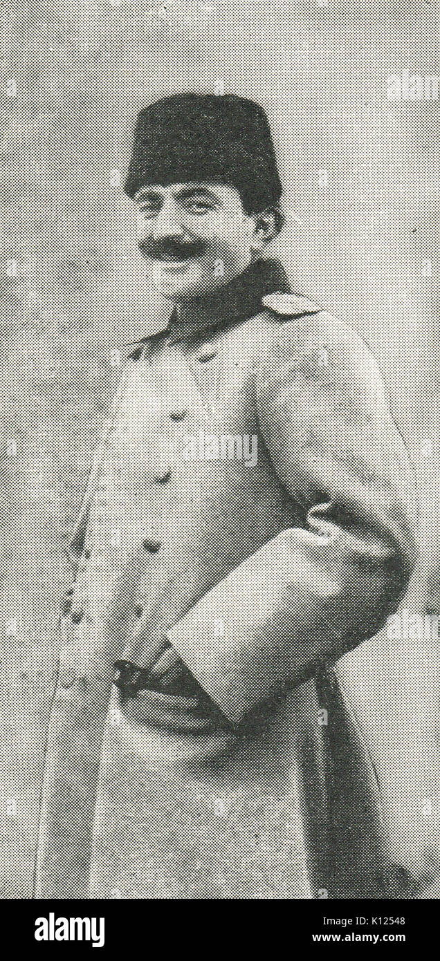 Enver Pacha, le ministre turc de la guerre, WW1 Banque D'Images