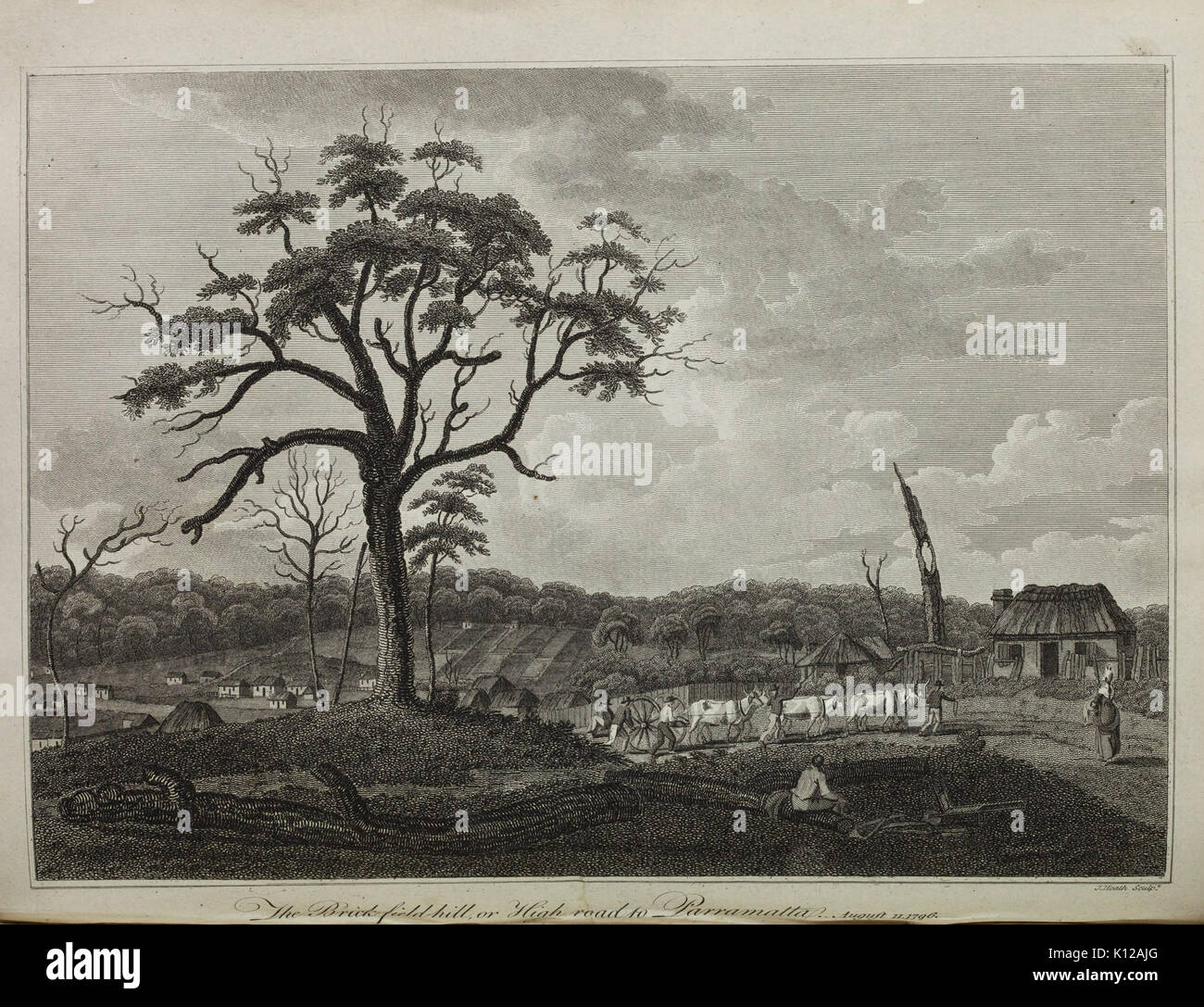 Un compte de la colonie anglaise en Nouvelle Galles du Sud, à partir de sa première colonie en janvier 1788 à août 1801 BHL45924599 Banque D'Images