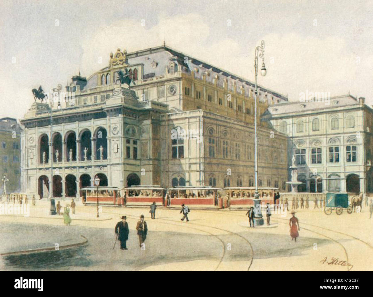 Adolf Hitler Wien Oper Banque D'Images