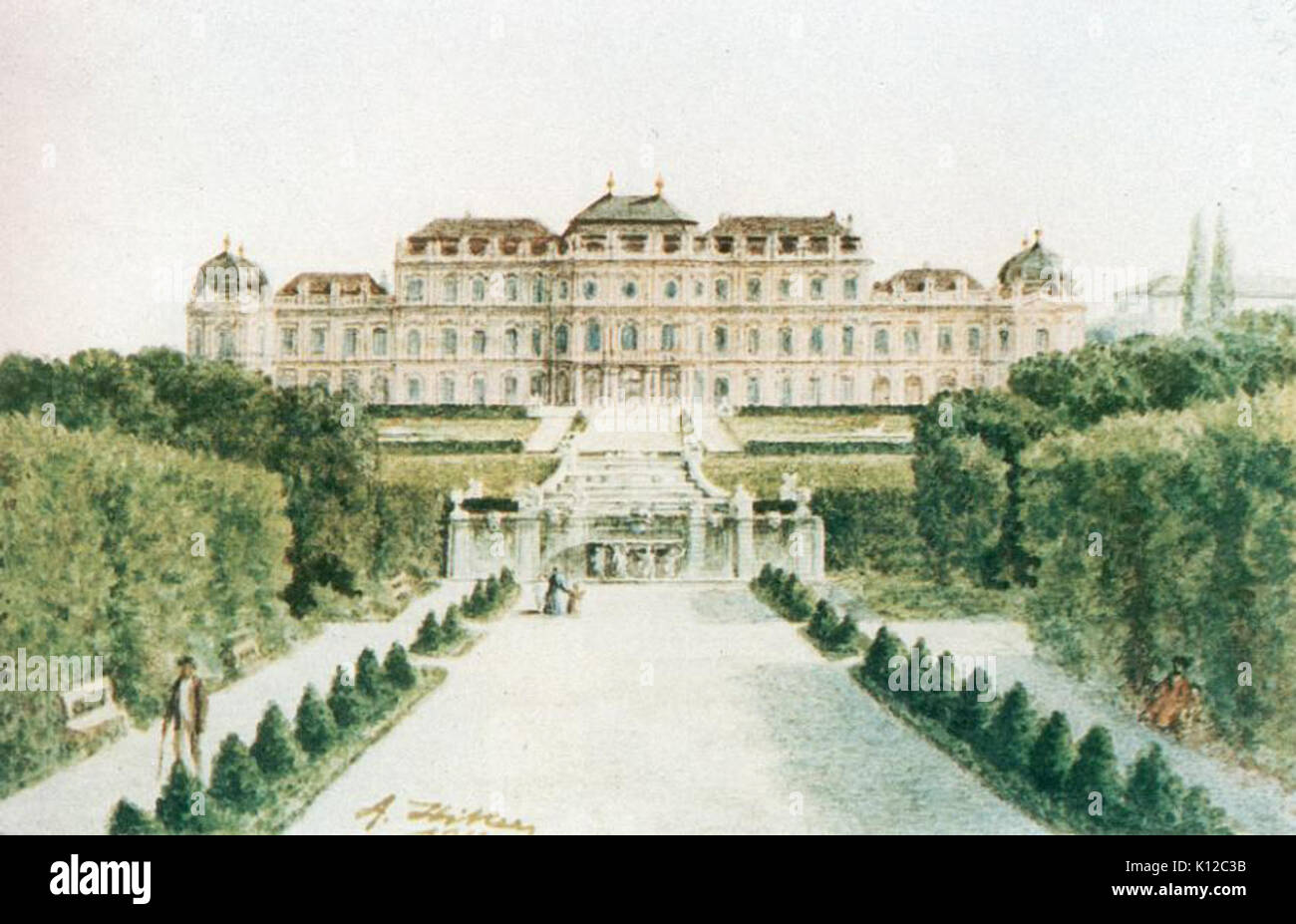 Adolf Hitler Schloss Belvedere Banque D'Images