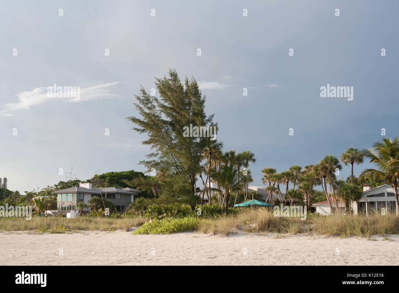 Maisons sur Anna Maria Island, Floride Banque D'Images