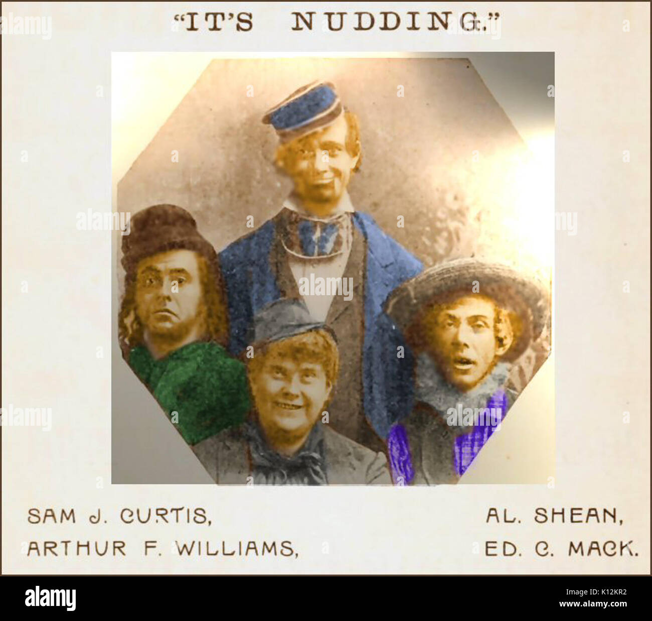 Al Shean Sam J Curtis Arthur F Williams Ed C Mack Banque D'Images