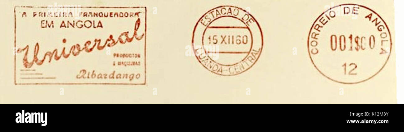 L'Angola type 1 timbres Banque D'Images