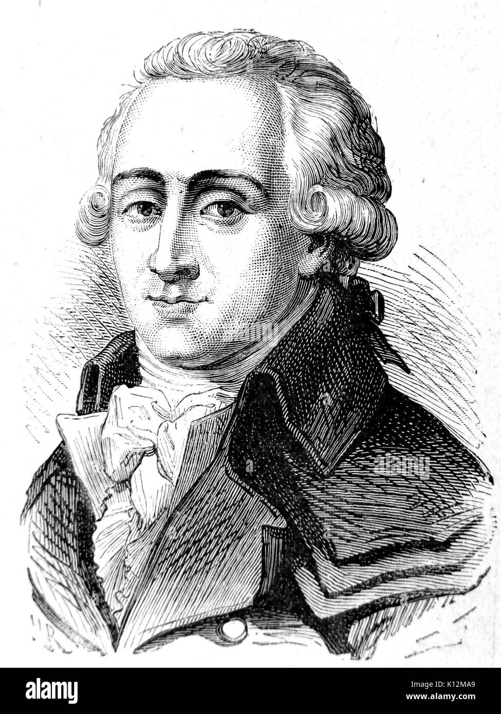 (G. Couthon AduC 096, 1756 1794) Banque D'Images