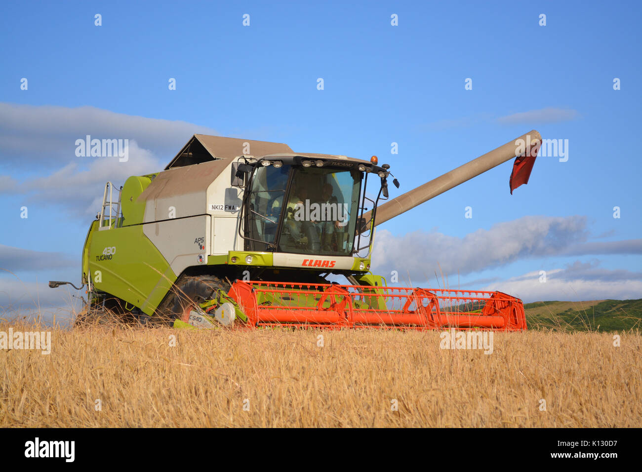 Moissonneuse-batteuse Claas Tucano 430 Banque D'Images