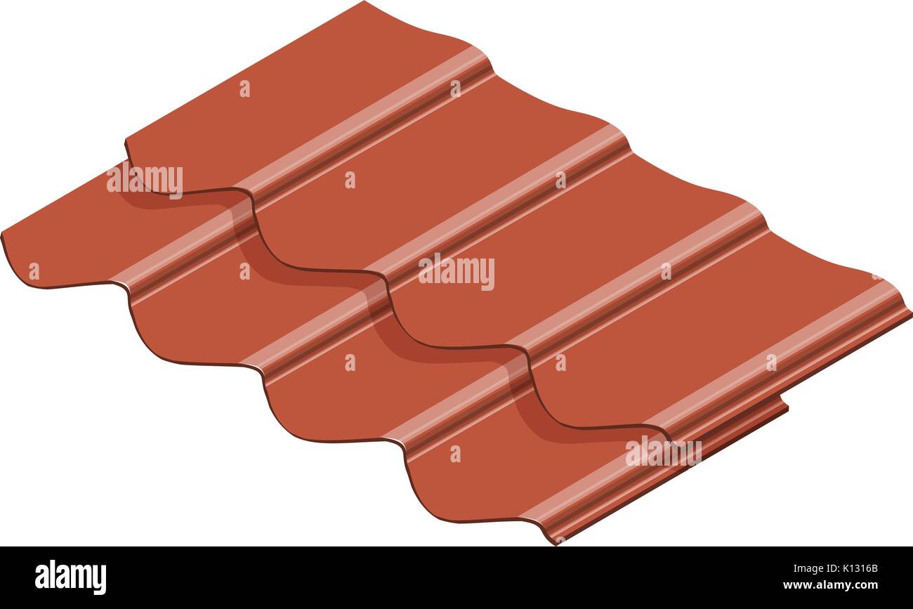 L'icône de toit, style 3D isométrique Illustration de Vecteur
