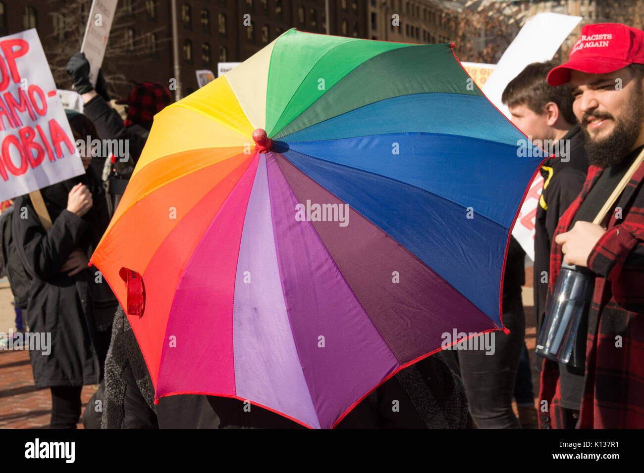 En protestation contre l'immigration Trump DSC 6651 Baltimore (32598411365) Banque D'Images