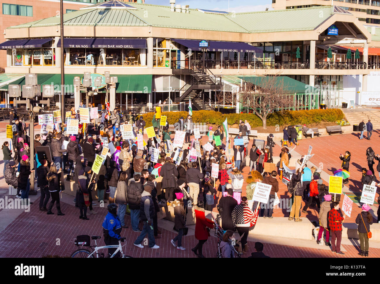 En protestation contre l'immigration Trump DSC 7484 Baltimore (32557840846) Banque D'Images