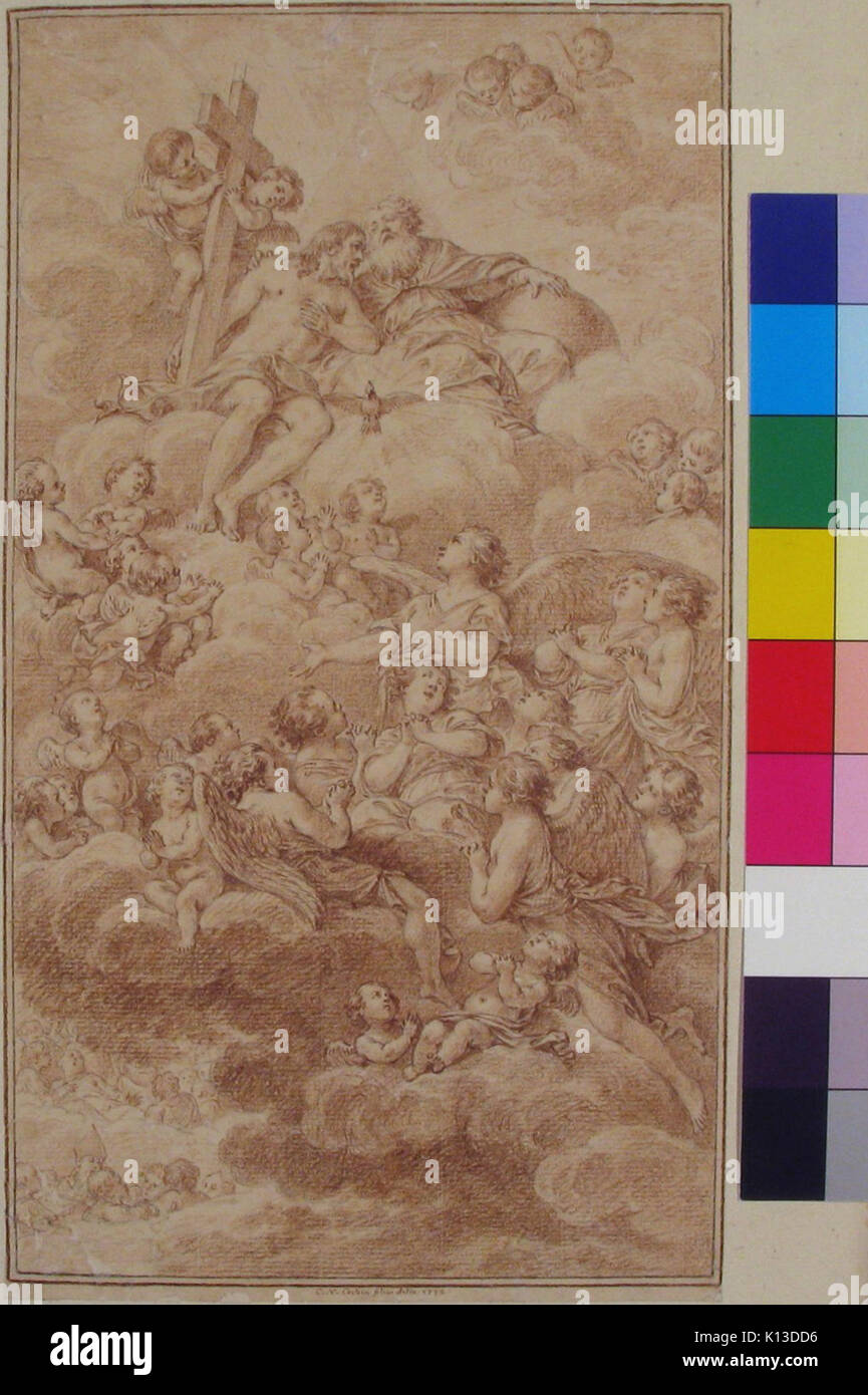 Les anges adorant le la Sainte Trinité rencontré 1983.300 Banque D'Images