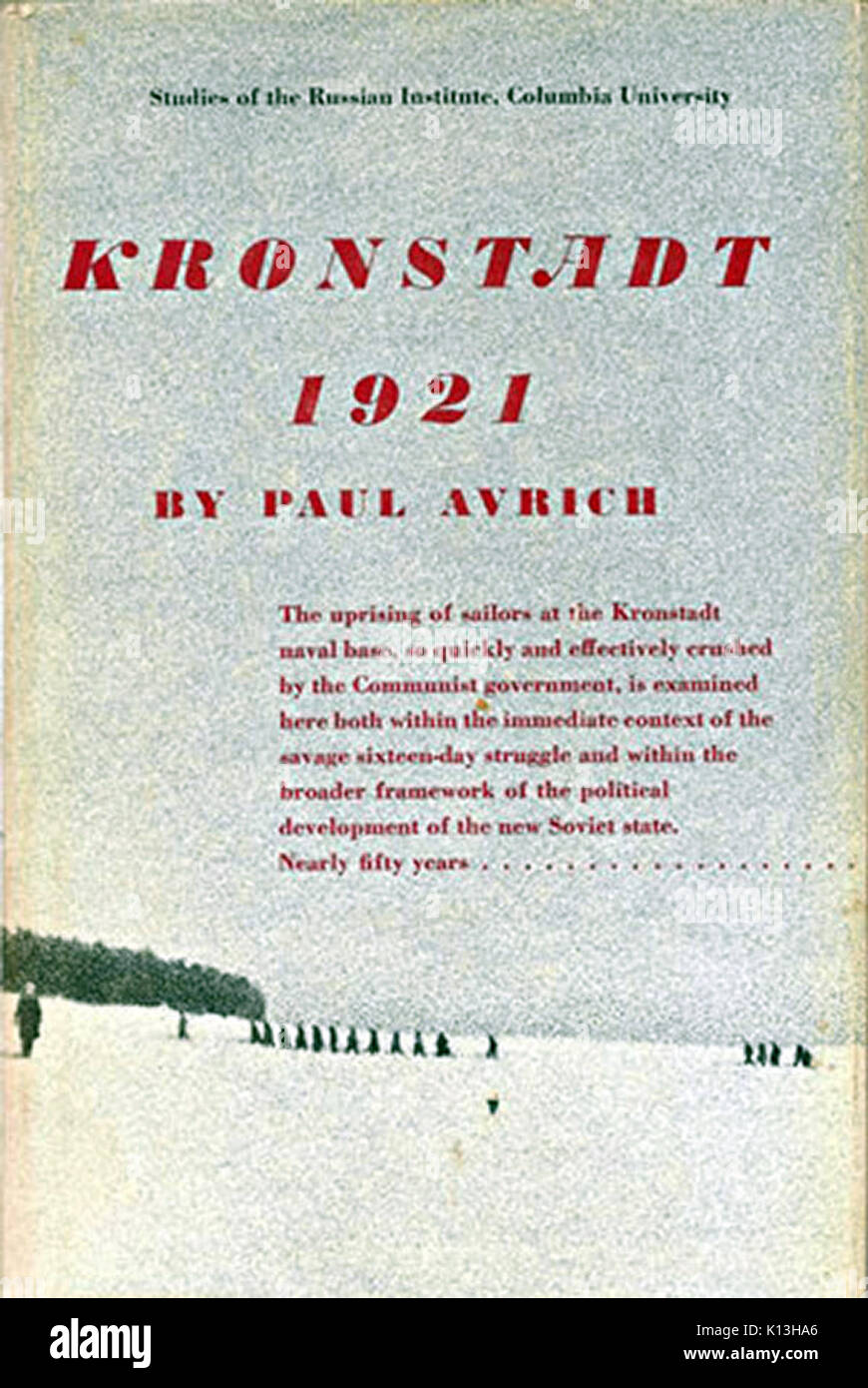 Avrich Kronstadt, 1921 (couverture) Banque D'Images