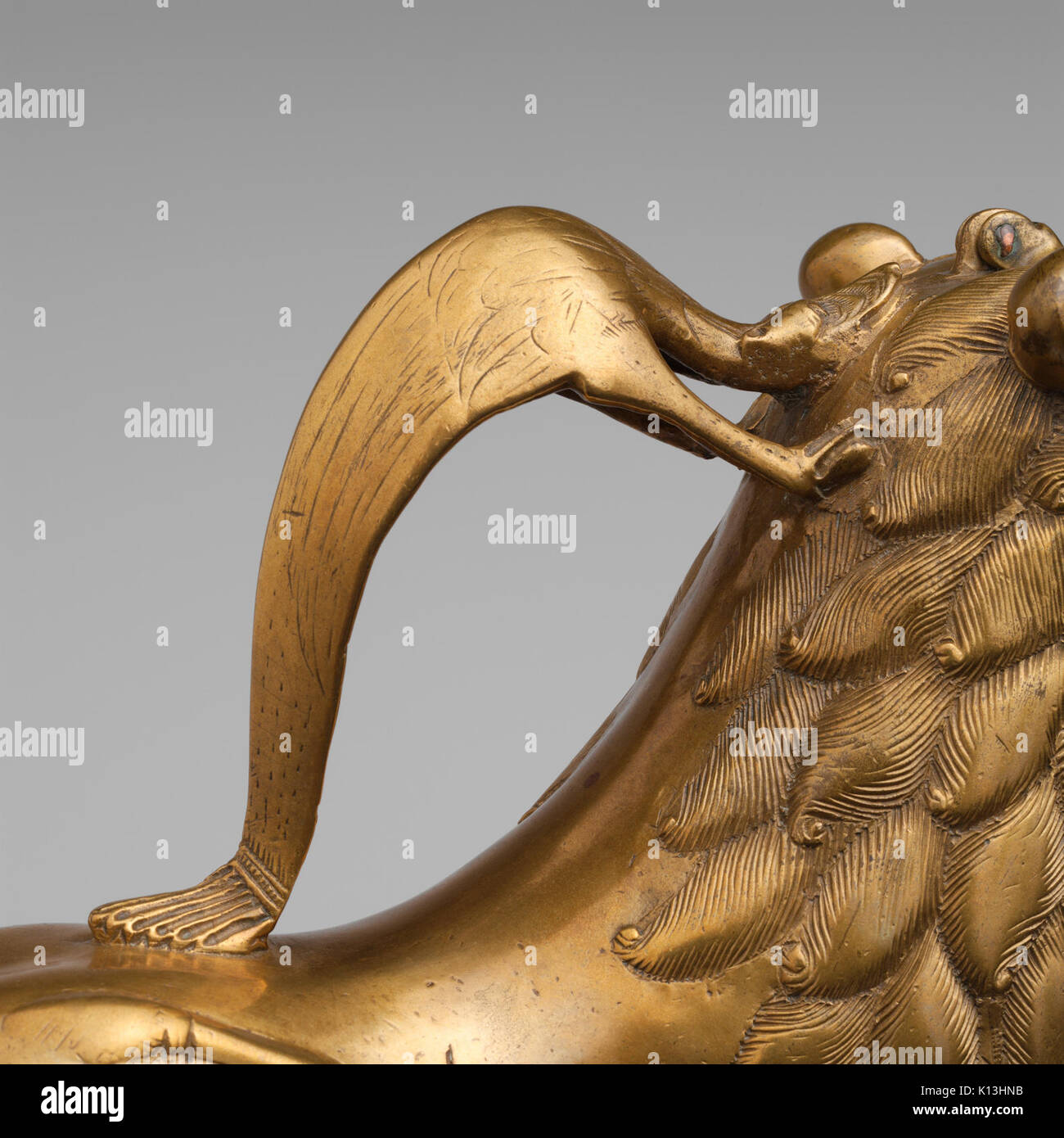 Aquamanile en forme de Lion rencontré DP122594 Banque D'Images