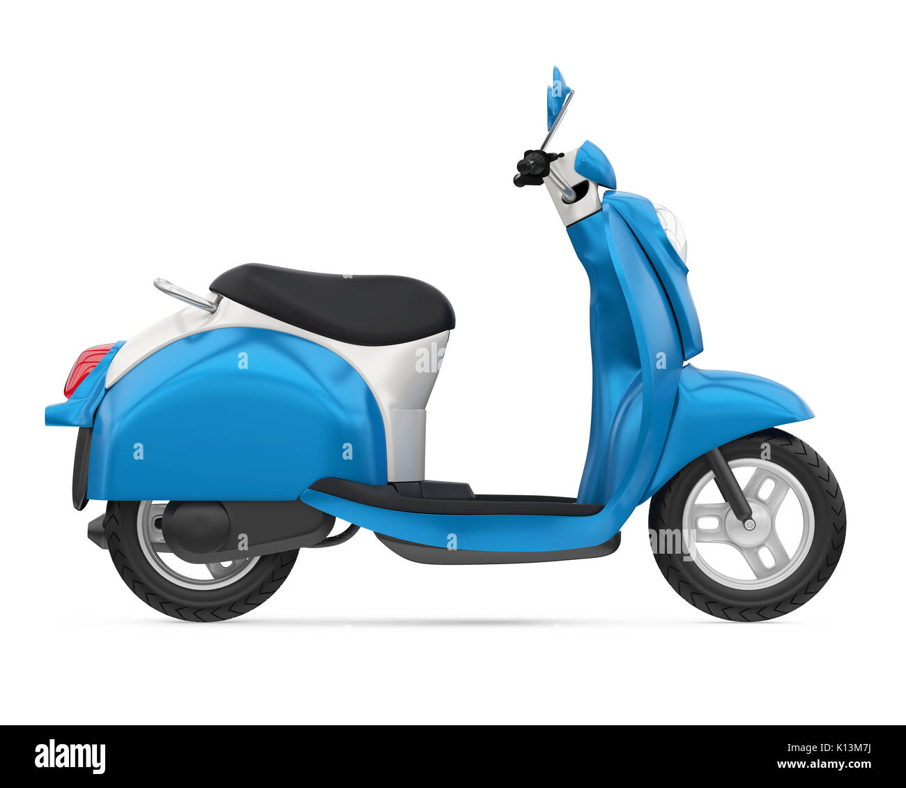 Classic Scooter Isolated Banque D'Images