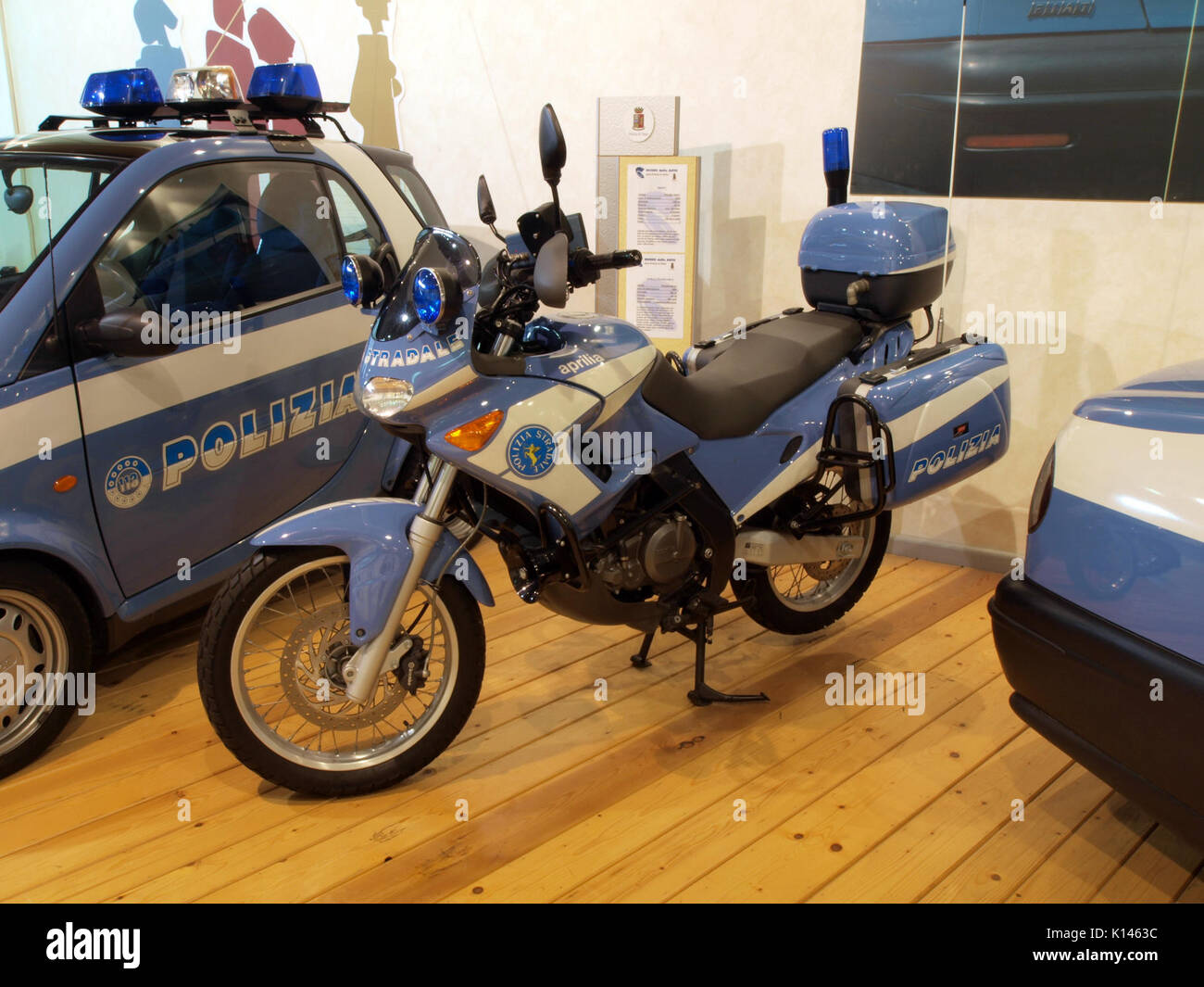 Aprilia de la Polizia Stradale photo 1 Banque D'Images