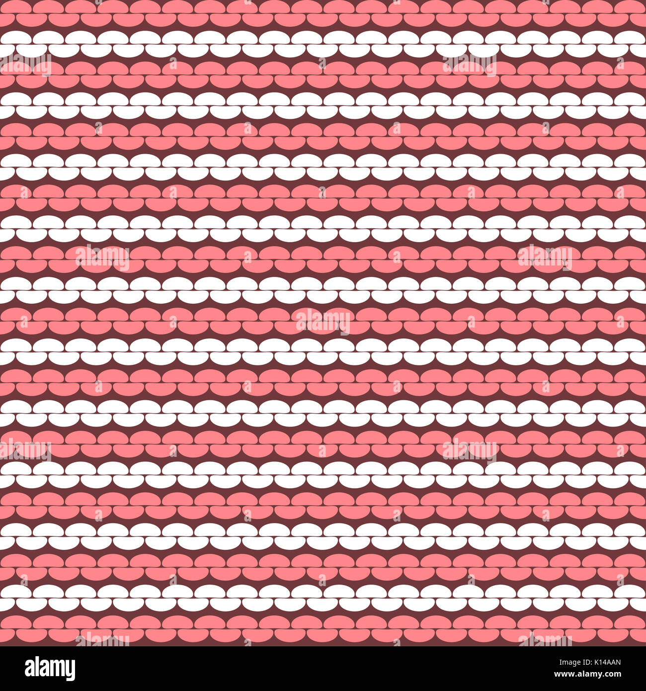 Fond tricotés sans couture. Motif tricoté sans couture réaliste de couleur blanc et rose. Le revers. Banque D'Images