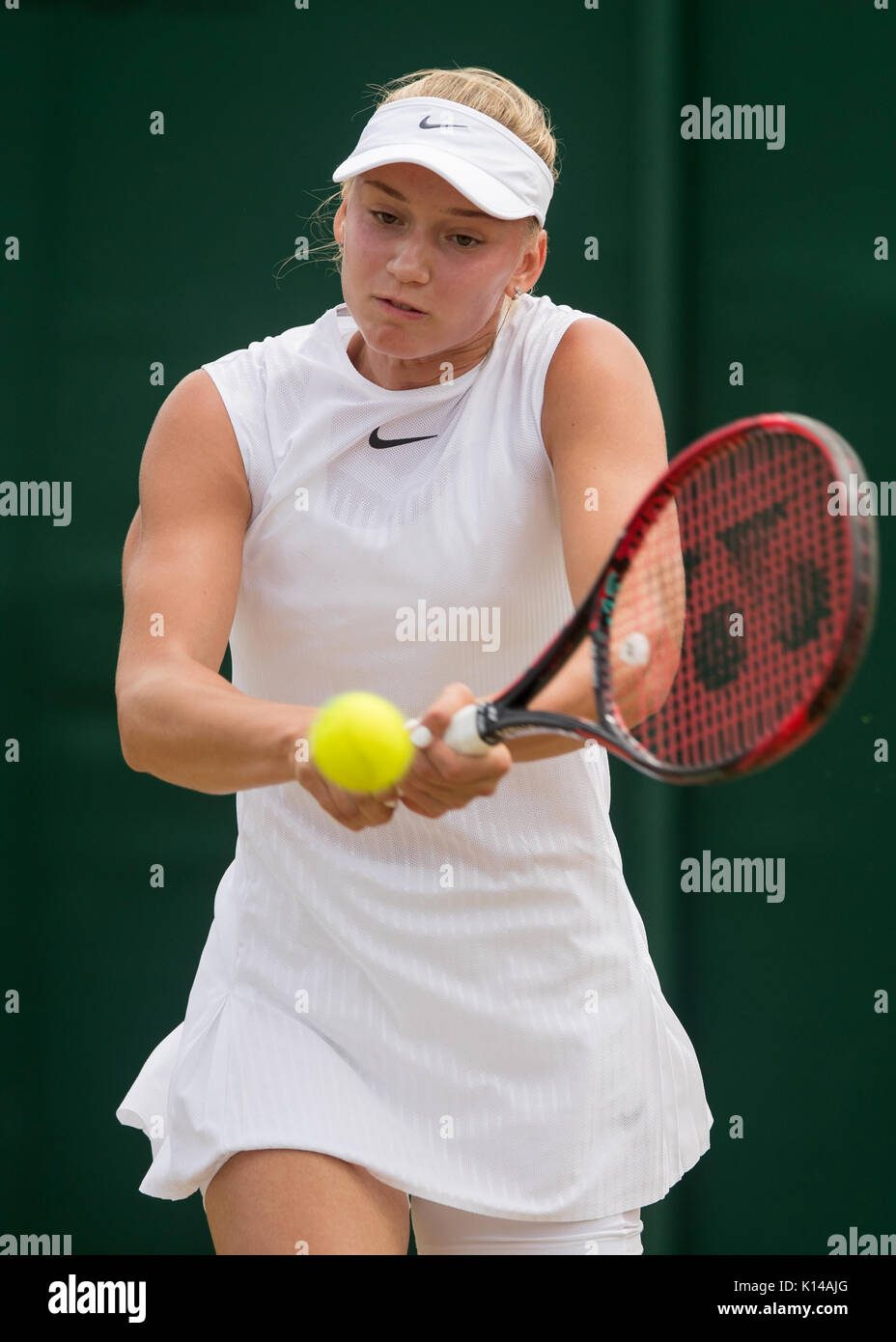 Rybakina Elena de la Russie lors de la Girls' des célibataires - tournoi de Wimbledon 2017 Banque D'Images