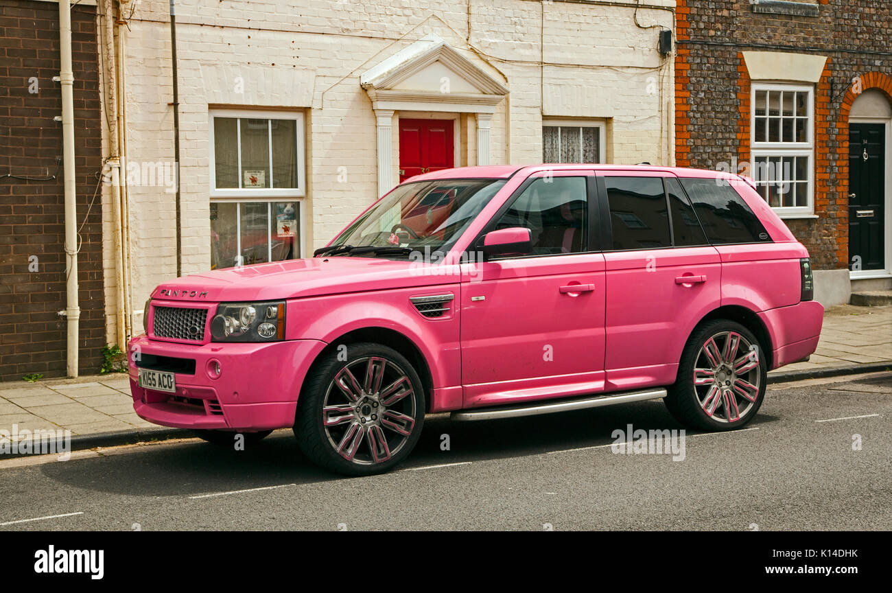 Land rover rose personnalisé fantom Banque D'Images