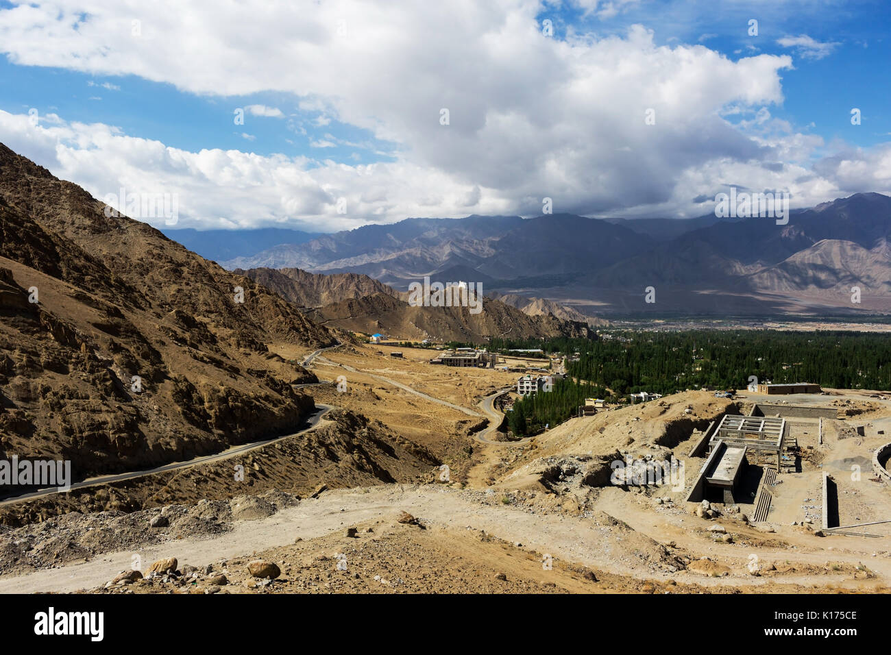 Paysage naturel à Leh Ladakh, Jammu-et-Cachemire, l'Inde Banque D'Images