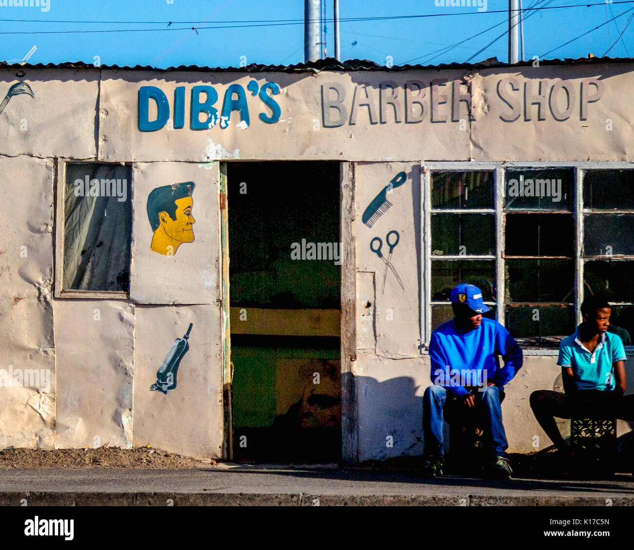 Salon de coiffure boutiques en Afrique du Sud Banque D'Images