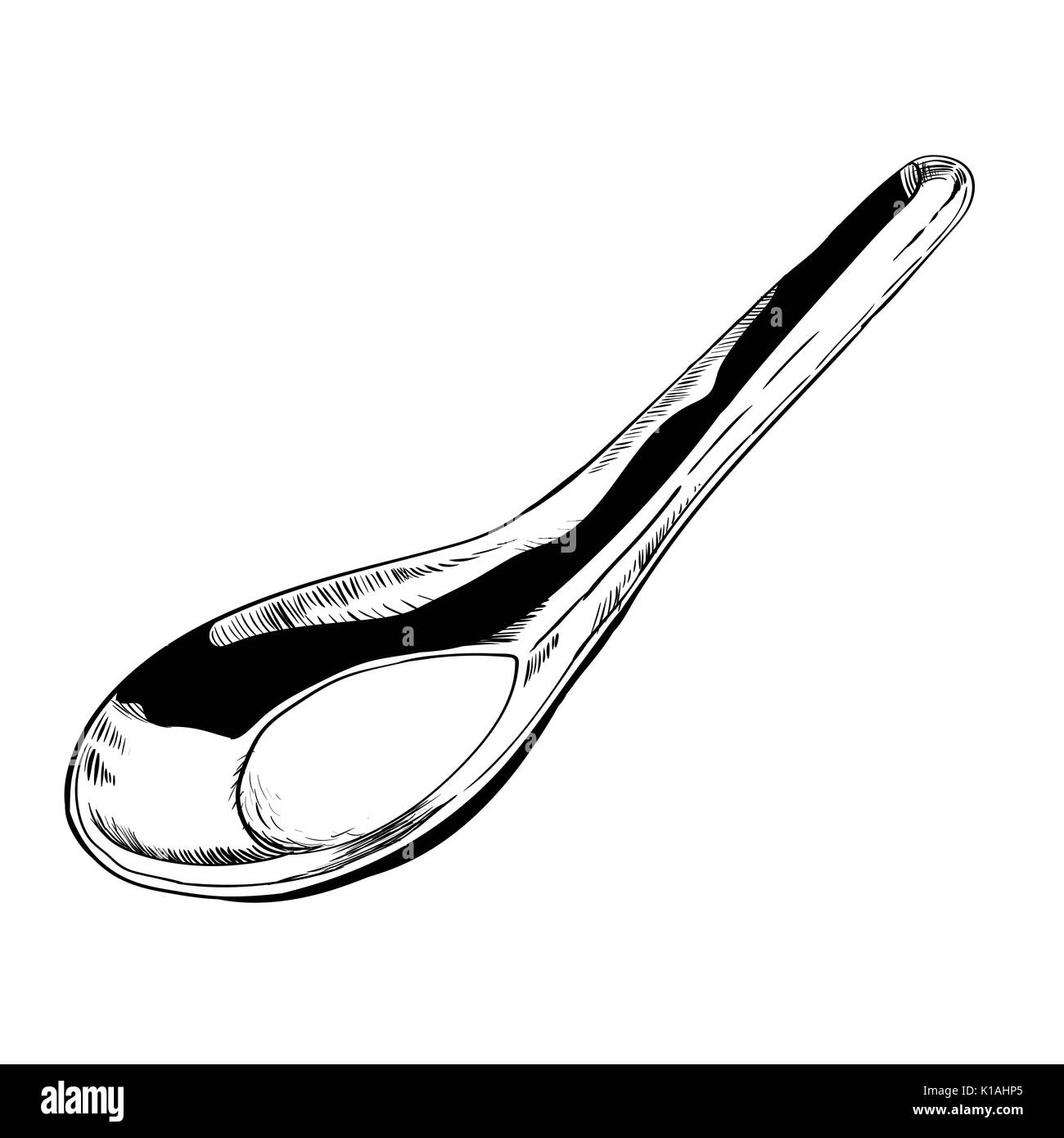 Dessin à la main d'acier inoxydable. Le noir et blanc simple ligne Vector Illustration pour livre de coloriage - Ligne dessinée Vector Illustration de Vecteur