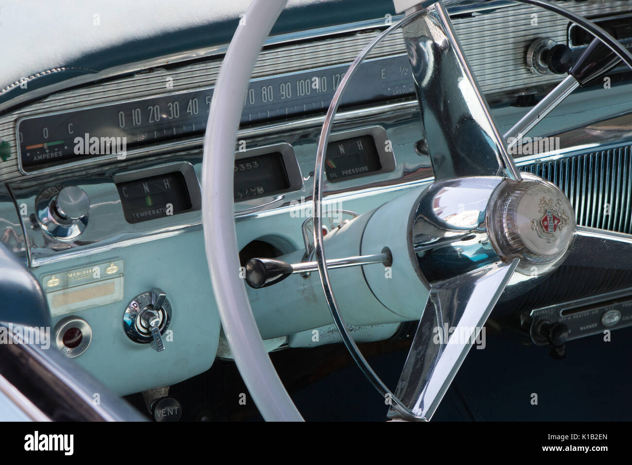 Reutlingen, Allemagne - 20 août 2017 : 1956 Buick Riviera oldtimer voiture à l'oldtimertag reutlinger event le 20 août 2017 à Reutlingen, g Banque D'Images