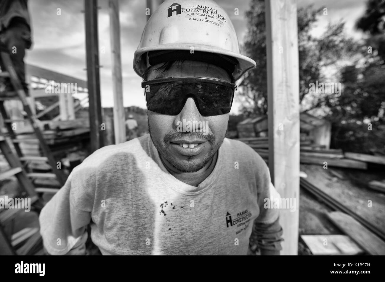 Travailleur de la construction Banque D'Images