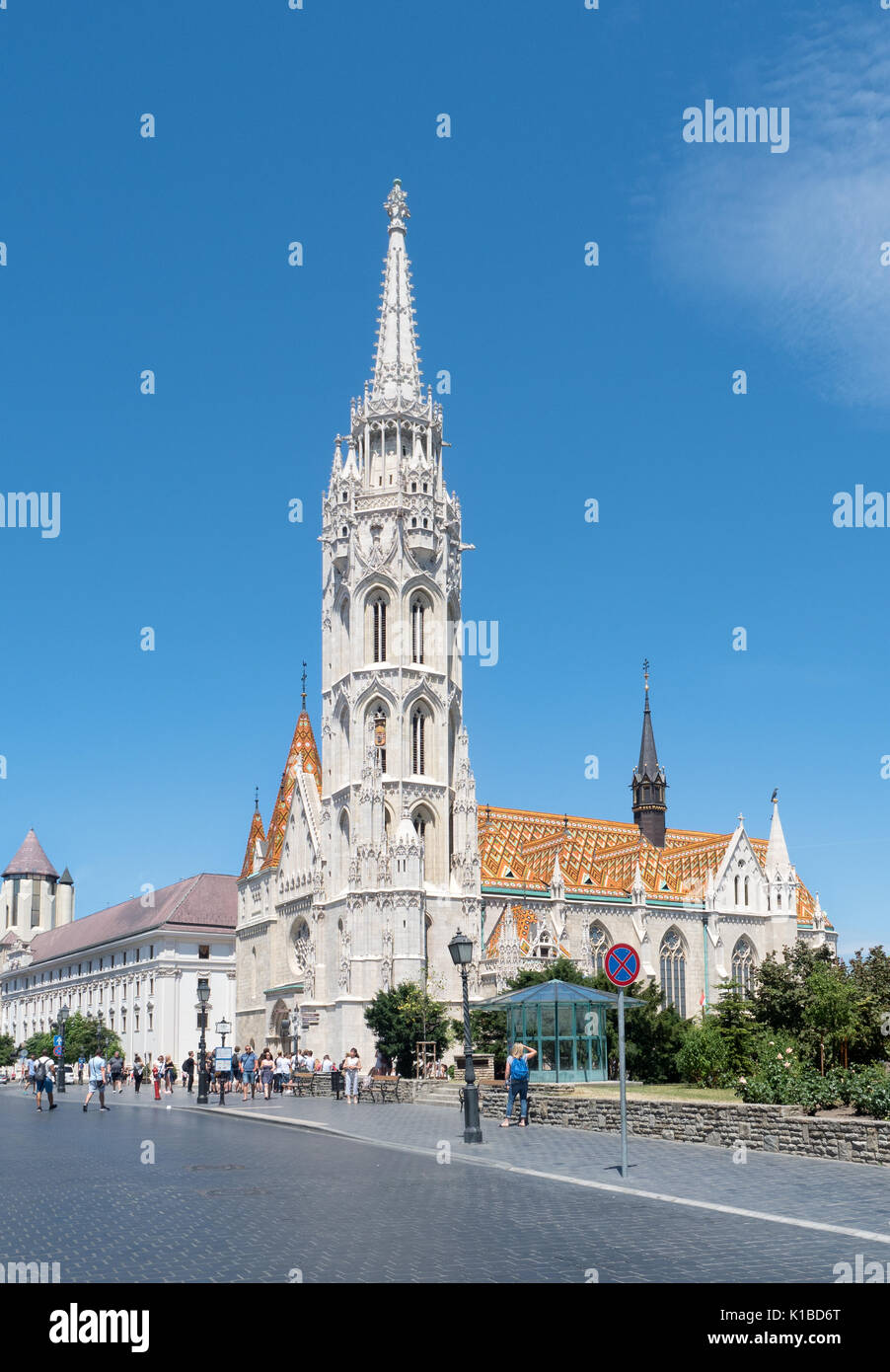 L'église Matthias, Budapest, Hongrie Banque D'Images