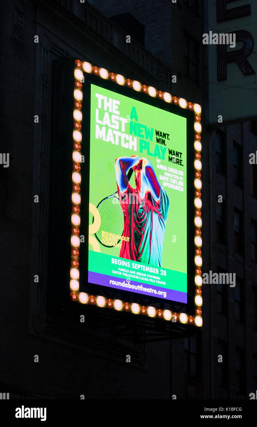 Le dernier match, un play off-Broadway à New York City Banque D'Images