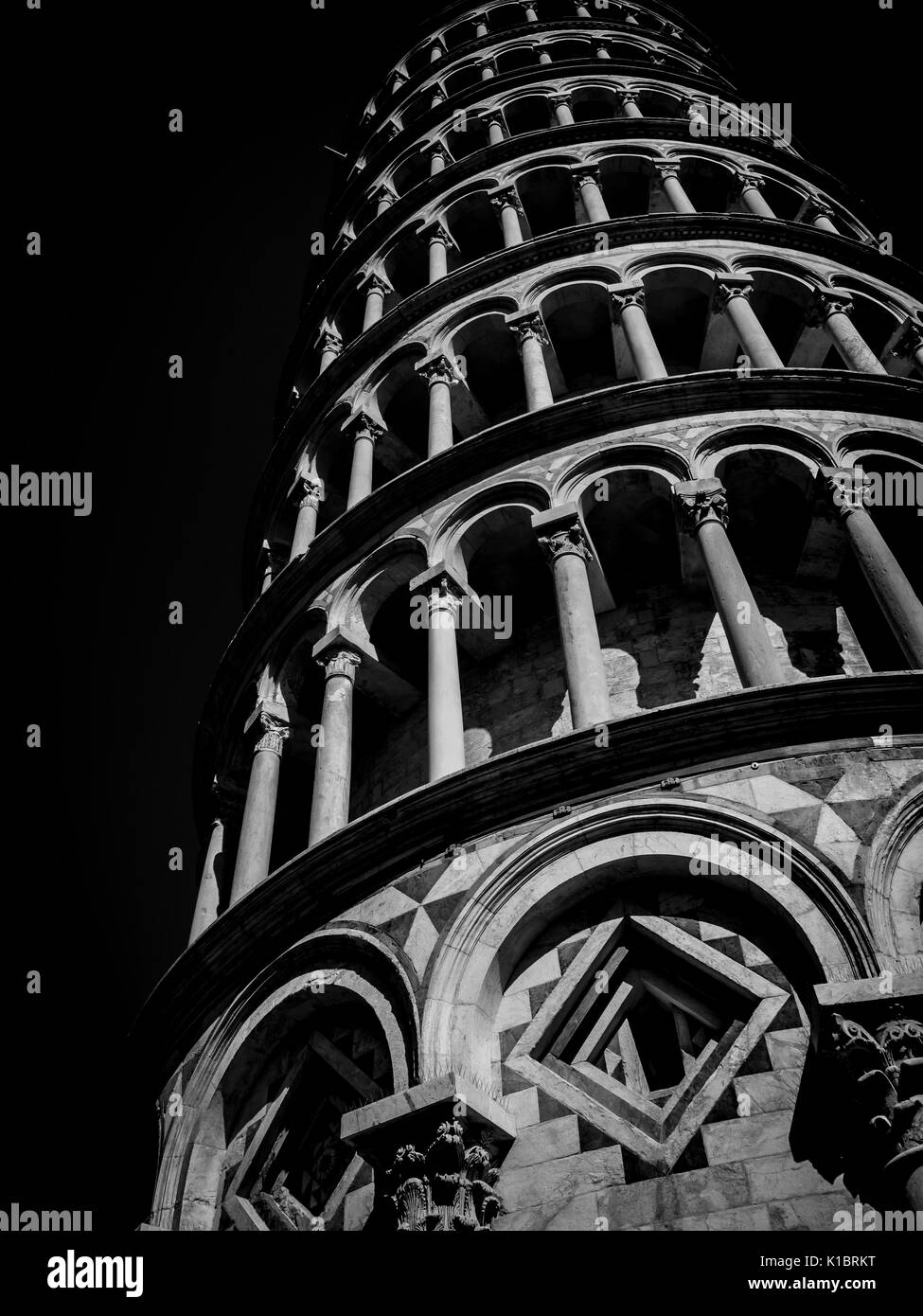 Photo de la célèbre cathédrale et la tour penchée de Pise, Toscane, Italie Banque D'Images