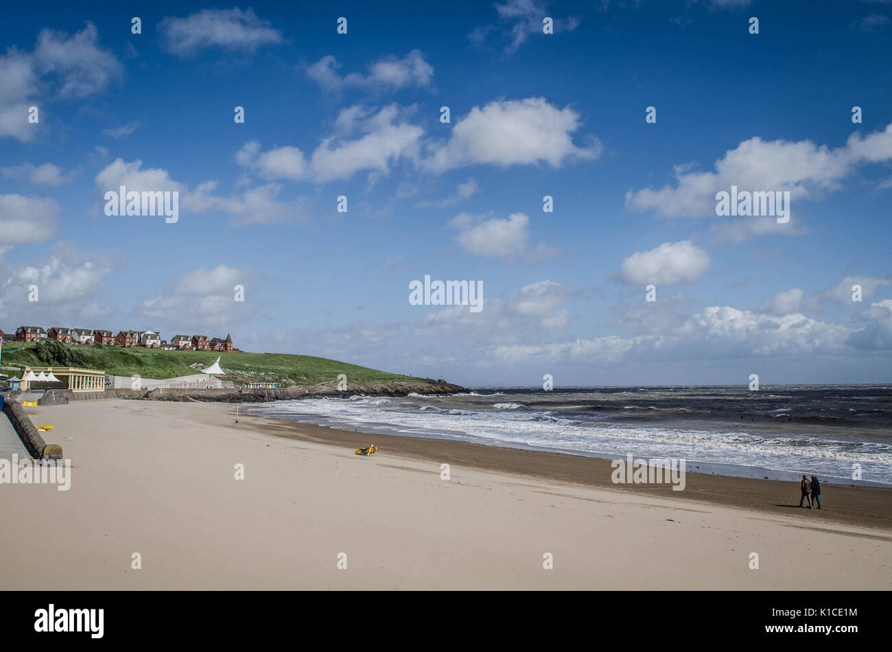 La plage de la baie de Whitmore, Barry Island, Vale of Glamorgan, Pays de Galles, Royaume-Uni. Banque D'Images