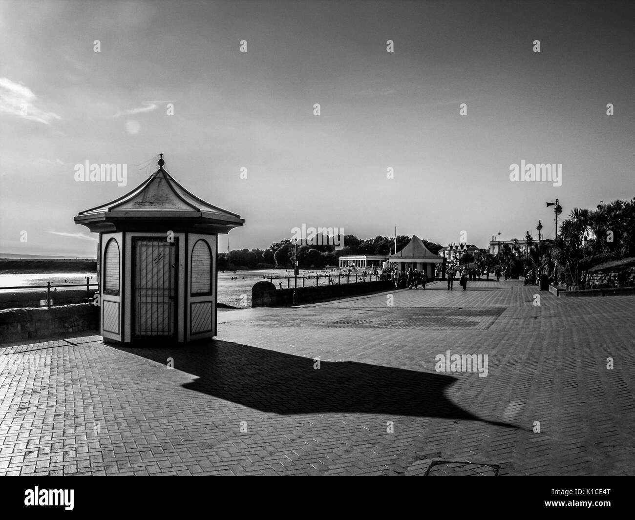 La plage de la baie de Whitmore, Barry Island, Vale of Glamorgan, Pays de Galles, Royaume-Uni. Banque D'Images