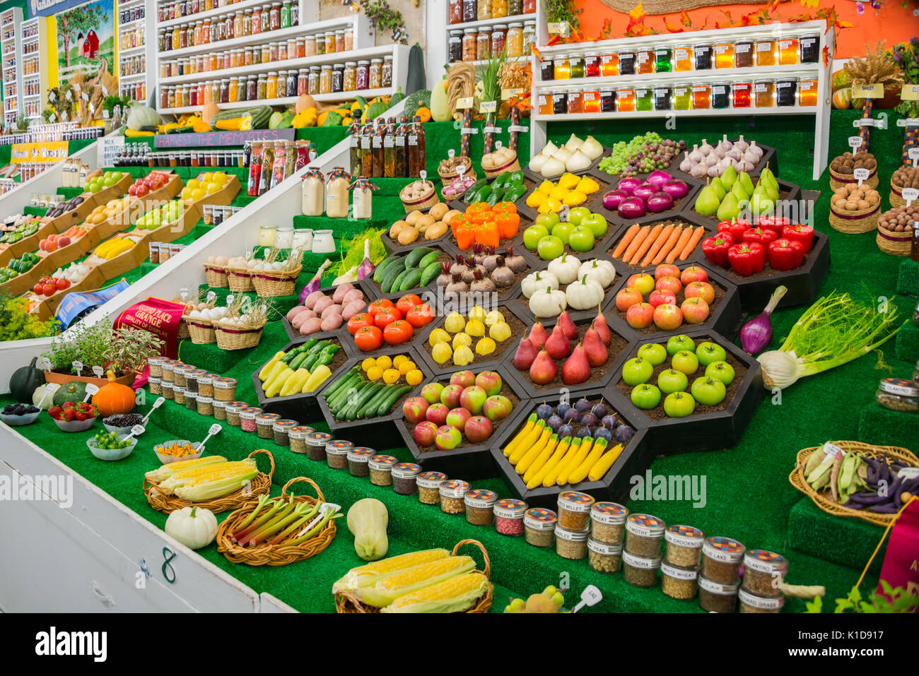 Affiche des produits agricoles de l'État une concurrence équitable Banque D'Images