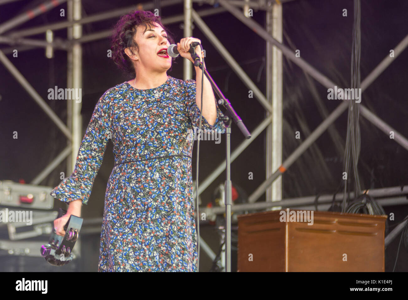 Deacon Blue à Carfest Sud Overton, Hampshire Angleterre 25 août 2017 Carfest Houlbrook Jim Crédit Sud/ Alamy Banque D'Images
