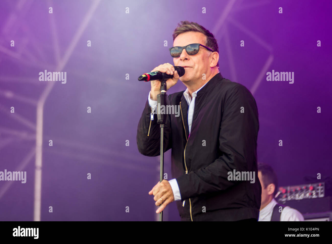 Deacon Blue à Carfest Sud Overton, Hampshire Angleterre 25 août 2017 Carfest Houlbrook Jim Crédit Sud/ Alamy Banque D'Images